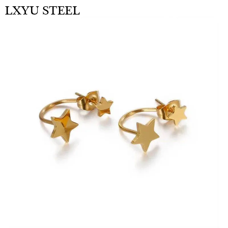 

Luxury Stainless Steel Star Drop Earrings Dangles Earrings For Women Pendientes Brincos 2019 Vintage Jewelry Party Gift