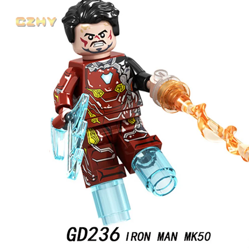 

Iron Man Mark 50 MK85 Avengers Endgame Ironman Tony Stark Mark MK22 MK41 Super Heroes Building Blocks Toys Gift GD236
