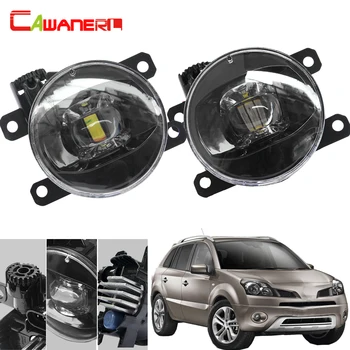 

Cawanerl Car Front Bumper Fog Light H11 Socket LED Lens Devil Eye Daytime Running Light 4000LM 12V For Renault Koleos 2008-2015