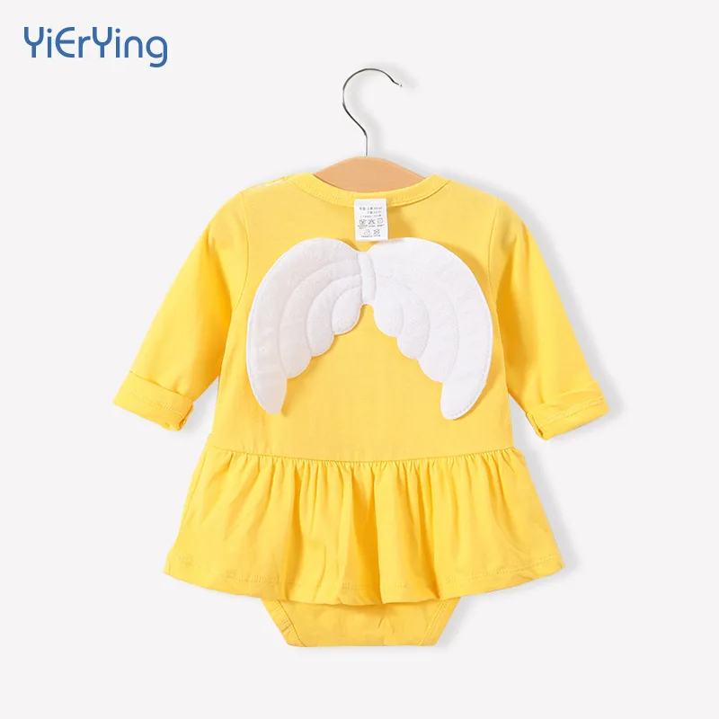 

New Style Female Baby Triangle Jumpsuit Spring And Autumn Infant Long Sleeve Princess Onesie Newborns Crawling Clothes Romper Ro