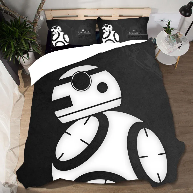 King Size Bedding Set Robot Bed Linen Cotton Bed Sheets
