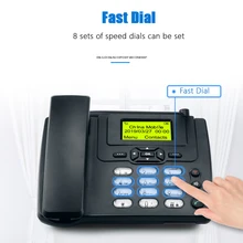 GSM sim-карта Настольный беспроводной телефон домашний стационарный телефон настенное крепление с fm-радио стационарный радиотелефон проводной телефон домашний черный