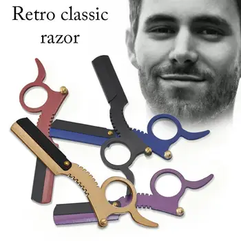 

Multi-function Beard Shaving Razor Classical Straight Trimming Beard ( Beard Edge Tools Barber Men's Blades) No Eyebrow Car W4B3
