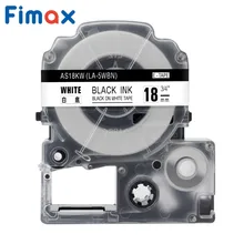 Fimax 1 упаковка SS18KW ST18KW LC-5TBN LC-5WBN 18 мм совместимый для Epson/King Jim Label Maker этикетка картриджа менеджер для LW-300