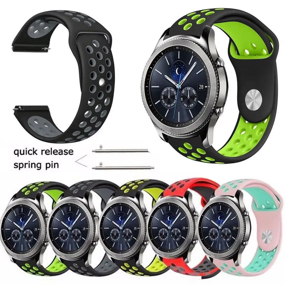 Ремешок для Samsung Gear S3 S2 Sport Frontier Classic Galaxy Watch Active 42 / 46 мм ремешок Huami Amazfit GTR Bip 22 20 |