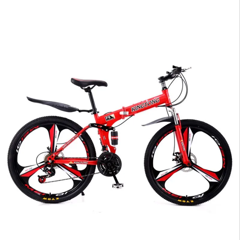 26 inch folding mountain bike city comfortable student variable speed cross country double shock absorption disc brake bikeG8968