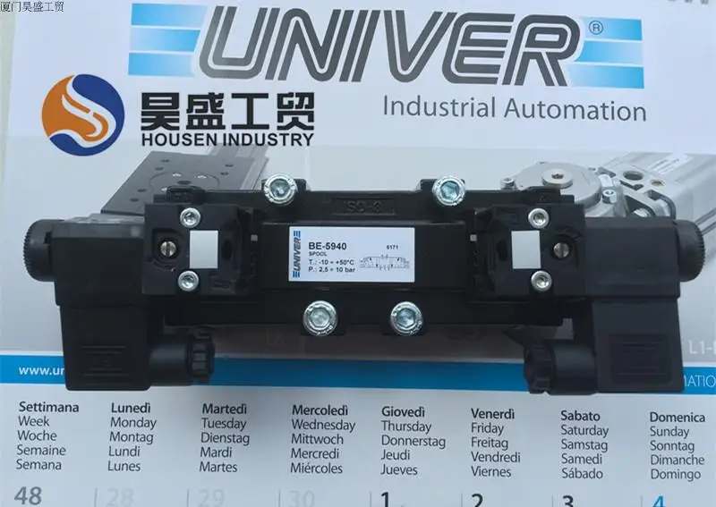 

Итальянский электромагнитный клапан NO.BE-5940/DC24V