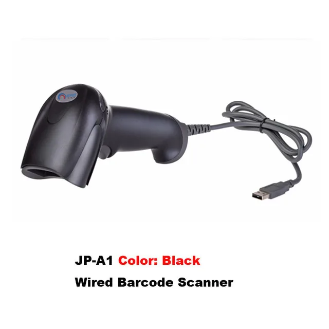 A1 wired scanner JP-B1+ подставка высокое качество длинный штрих-код лазерный USB порт ручной сканер штрих-кода с подставкой считыватель штрих-кода для POS JP-B1& Стенд - Цвет: A1 wired scanner