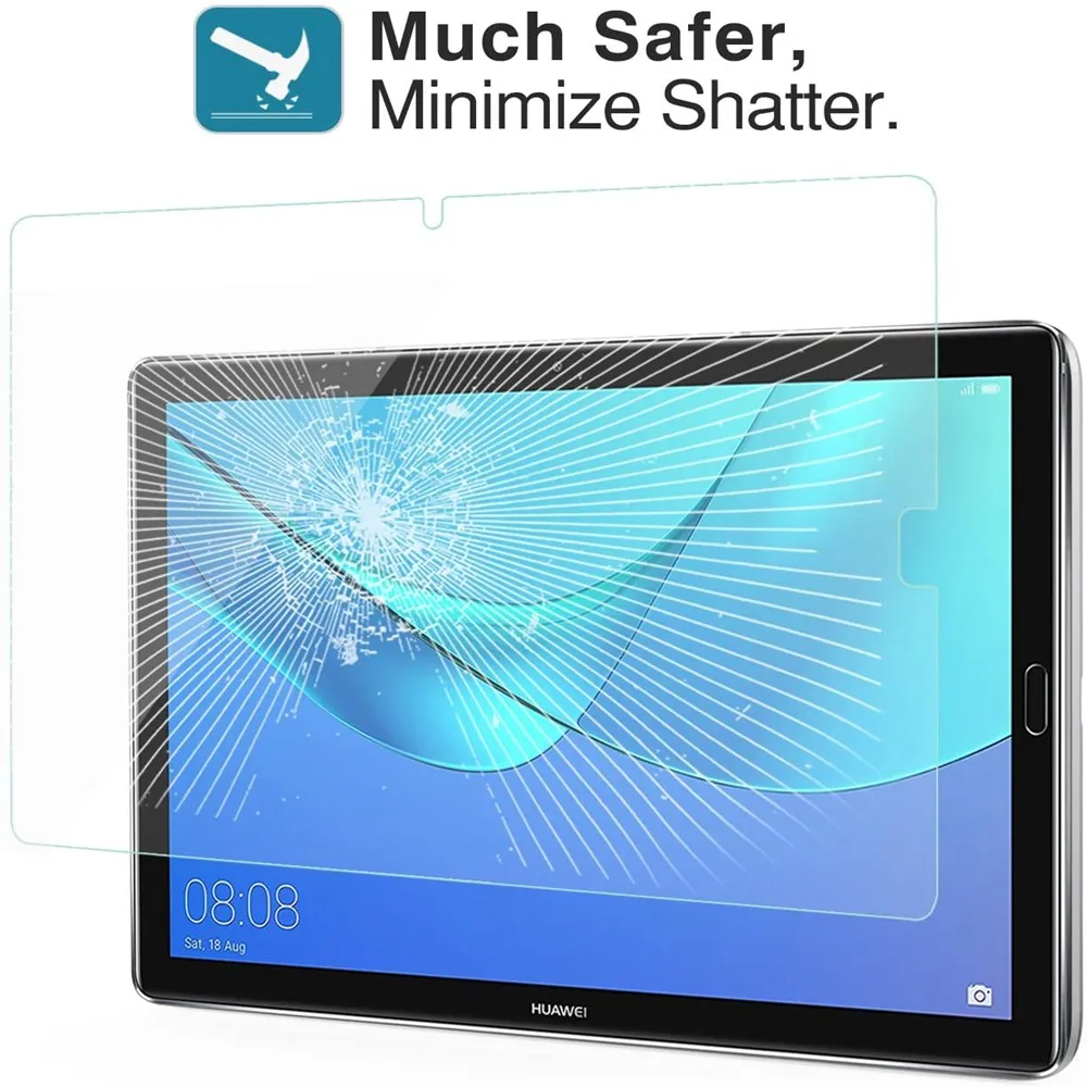 9H Tempered Glass For Huawei Mediapad Pro M6 10.8 SCM-AL09 W09 Screen Protector M5 10.8 Inch CMR-AL09 W09 W19 HD Protective Film tablet pillow pad
