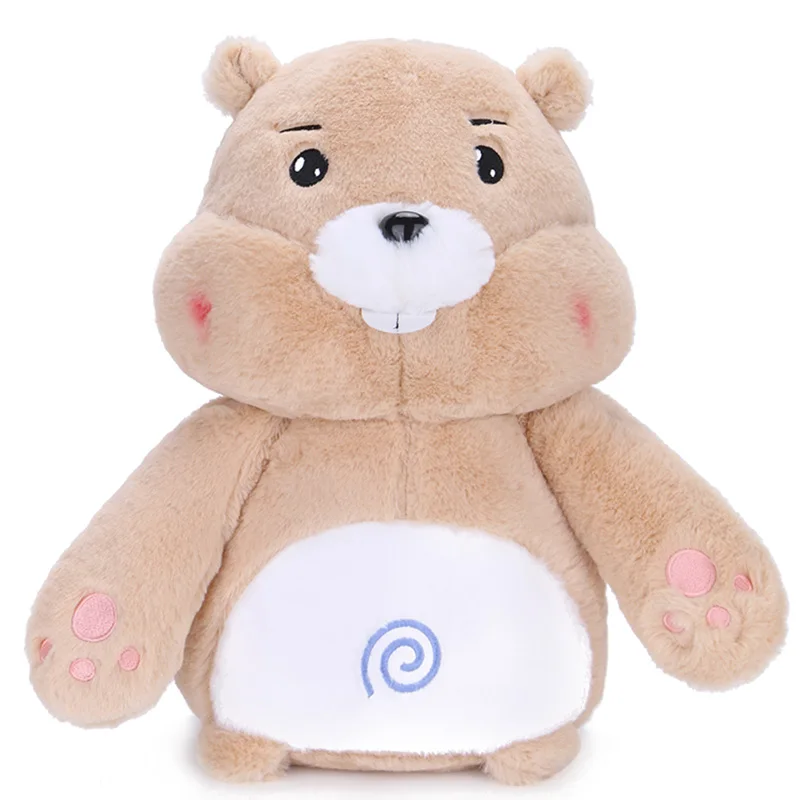 

Marmot doll doll cute cute cute little mouse sleeping on the plush bed pillow cloth doll boys and girls present