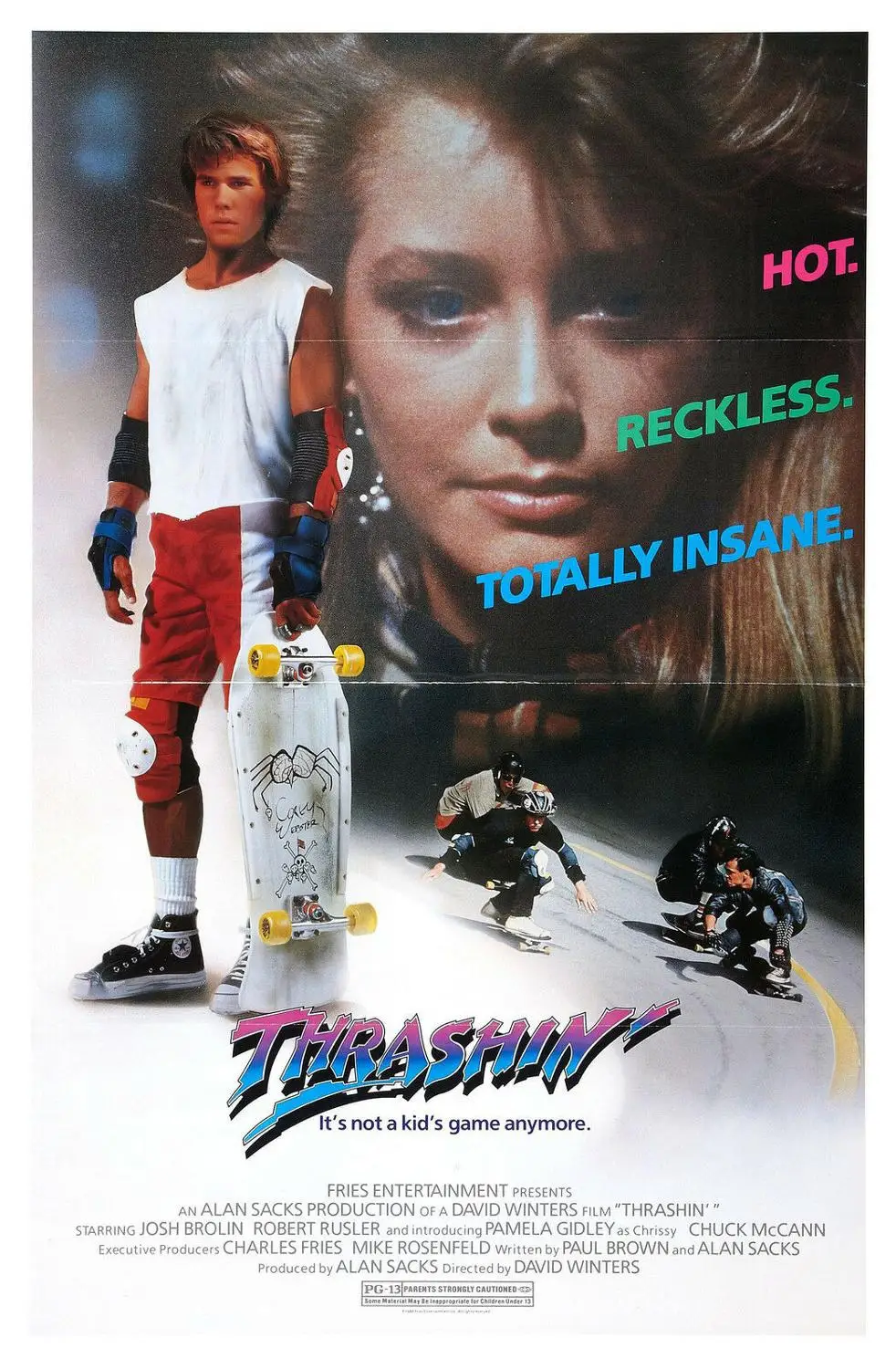 Постер Фильма THRASHIN картины маслом скейтбординг на холсте настенные для гостиной