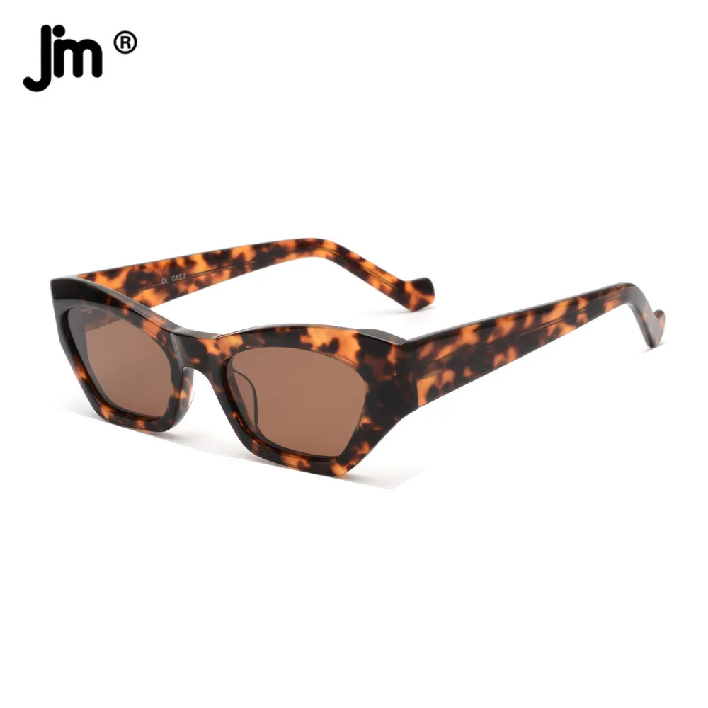 2021 Acetate Frame Cat Eye Women Sunglasses Polarized Brand Designer Ladies Shades UV400