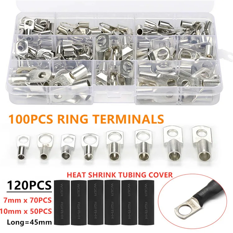 

Machining and customizing eBay 100pcs camera terminal copper ring terminal SC battery welding connector