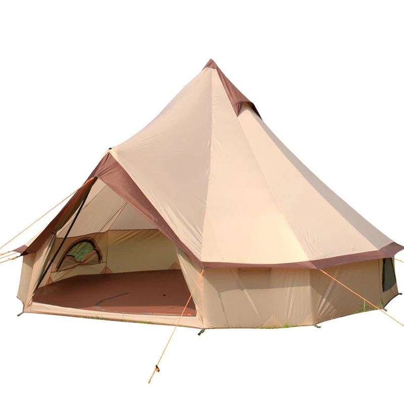 Большая космическая монгольская юрта 8-10 человек наружная Водонепроницаемая оксфордская семейная палатка для самостоятельного вождения кемпинга дикого выживания пикника