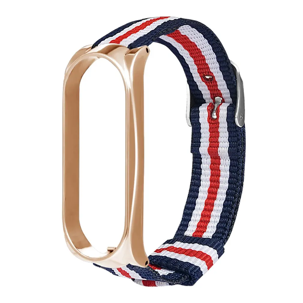 

Suitable for Mi Band for 5/5 NFC Buckle Shell Striped Beaded Strap Smart Bracelet Protection Strap Replacement