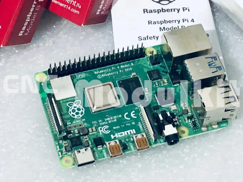 Raspberry Pi 4B Broadcom 4G 1,4 ГГц 512 Мб основная плата Linux демонстрационное Программирование WiFi и Bluetooth CNC модульный комплект