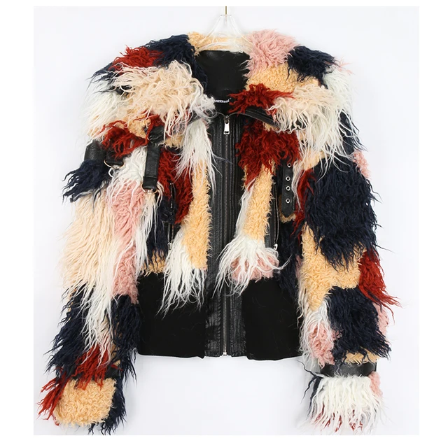 Patchwork Shaggy Jacket 14