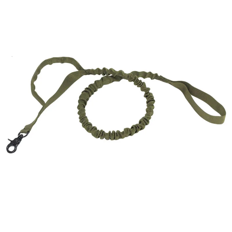 Benepaw прочный нейлоновый военный банджи собачий поводок качественная мягкая ручка амортизирующий тренировочный поводок для питомцев с рукояткой - Цвет: Армейский зеленый