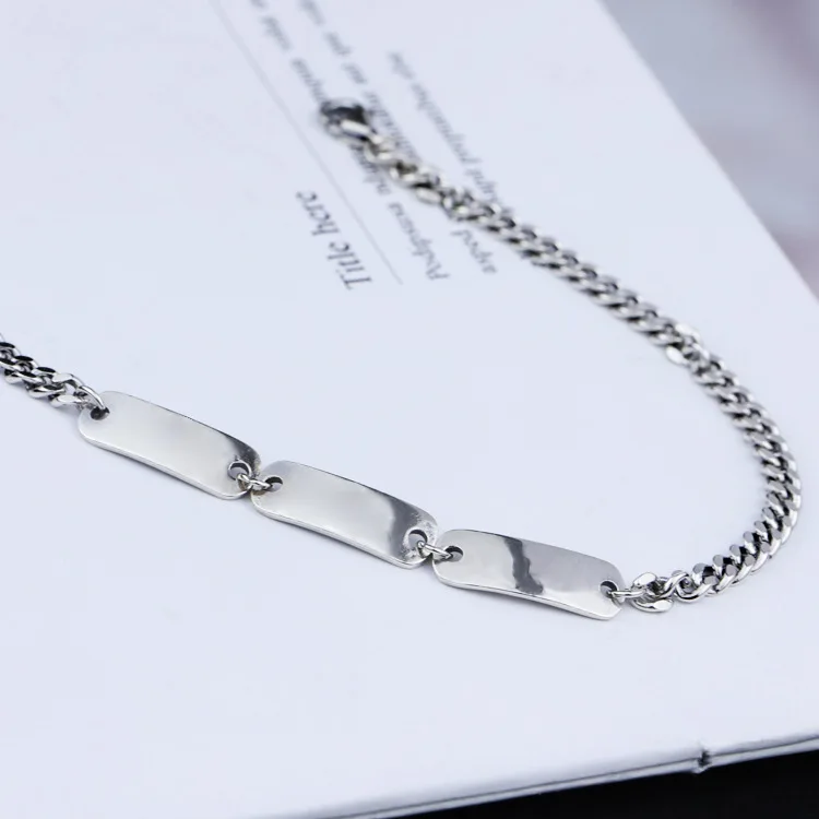 Браслет из стерлингового серебра S925 пробы, индивидуальное простое ювелирное изделие, Ретро стиль, в форме буквы G, подарок на день Святого Валентина, горячая распродажа