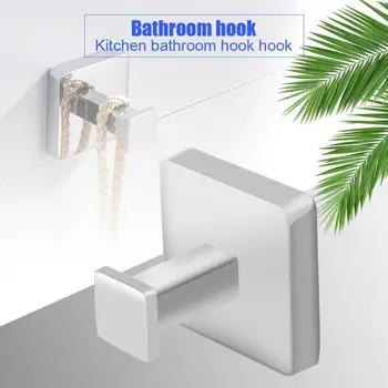 

Wall Door Clothes Hook Clothes Towel Hanger Chromium Plating Practical and Durable for Bedroom Bathroom Punching Installation