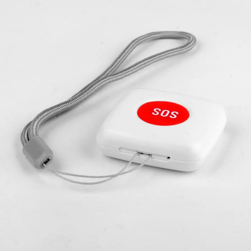 Medical Alert Button Emergency alarm button Mini Tuya ZigBee SOS Button Sensor Alarm Elderly Alarm Push Waterproof Emergency Panic Button Smart Home Security System