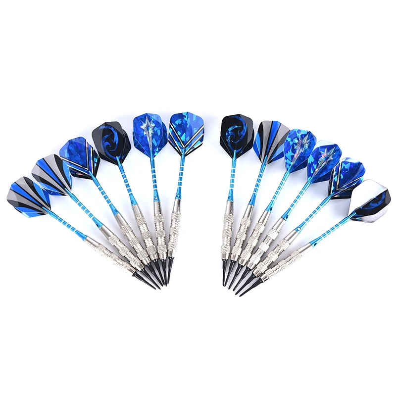 18g 12Pcs Steel Safe Dart With Soft Tip Indoor Sport Darts With 4 Pattern 16pcs Flights For Games+120 Soft Tip