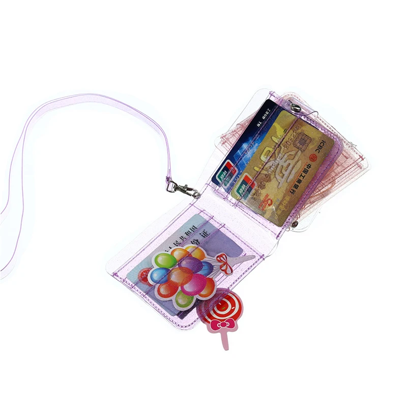 Women Purse PVC Clear Transparent Jelly Bag Mini Money Wallet Card Holder Clear Wallet Ladies Purse Wallet Jelly Card Holder