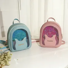 Летняя Лазерная блестящая маленькая сумка женская стиль Мода корейский стиль тренд милый универсальный рюкзак женская сумка