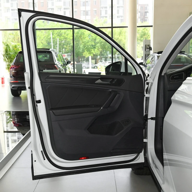 SRXTZM 8 шт. для Volkswagen Tiguan микрофибра кожа встроенный в дверь автомобиля панель охранников дверь подлокотник панель s Крышка отделка