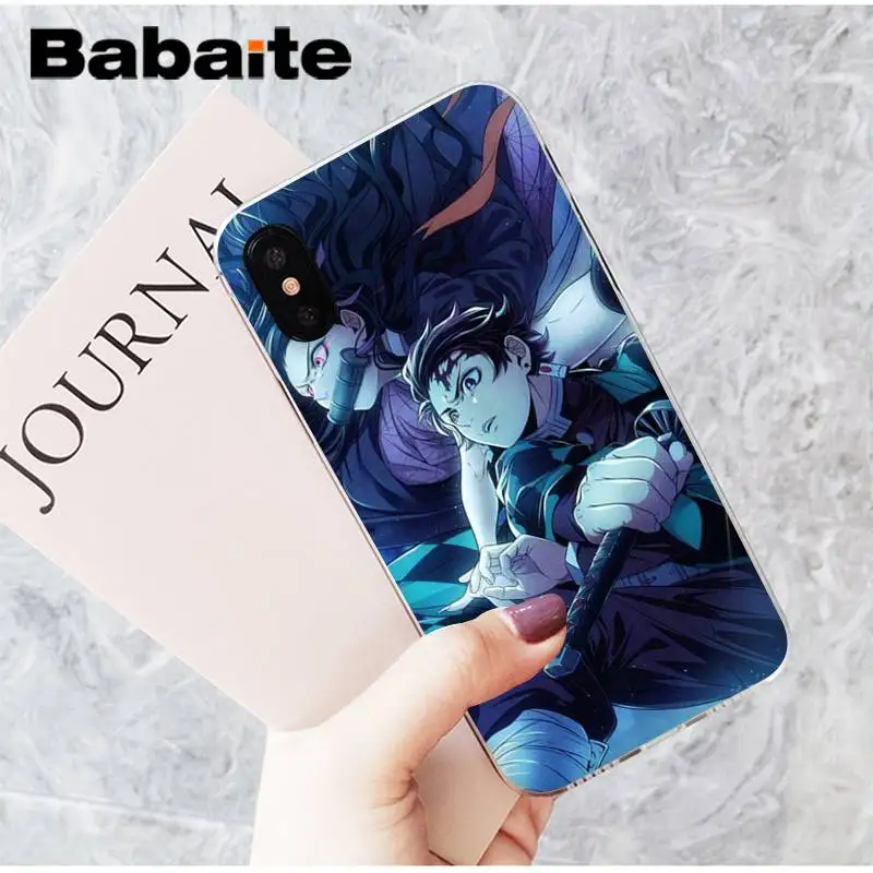 Babaite Kamado Nezuko Kimetsu No Yaiba мягкий черный чехол для телефона для iPhone 8 7 6 6S Plus X XS MAX 5 5S SE XR 11 11pro 11promax - Цвет: A10