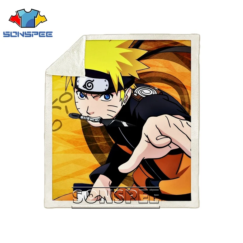Диван-кровать Узорчатое офисное Uzumaki Naruto Shippuden автомобильный Харадзюку мягкое одеяло-покрывало детское дорожное одеяло Походное одеяло