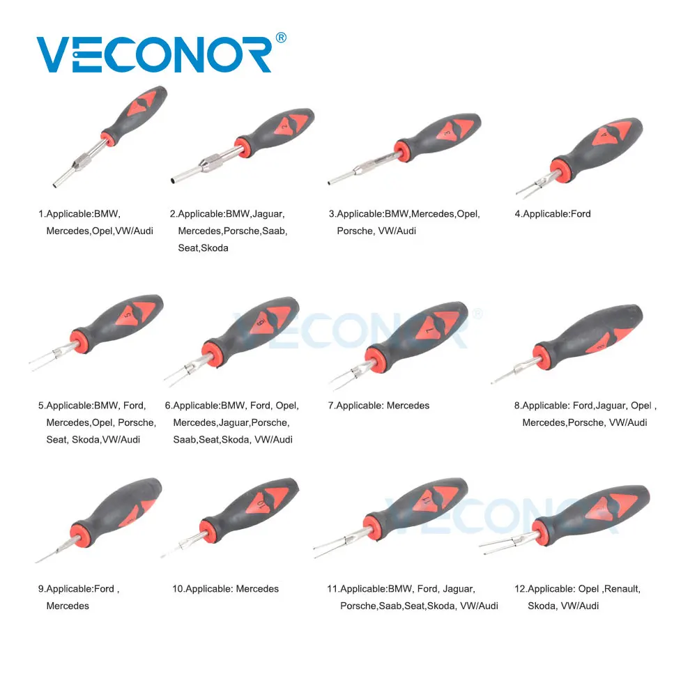 US $38.43 23pcs Car Terminal Disassembly Set Auto Electrical Instrument Wiring Wire Crimp Connector Pin Extractor Removal Keys Hand Tools