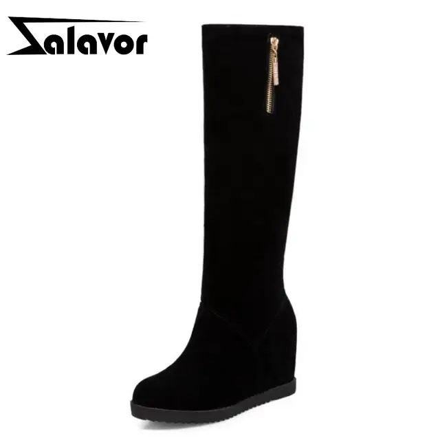 knee high boots office wear