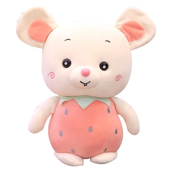 

35/45/55cm Creative Cartoon Fruit Doll Plush Toys Rat Mascot Strawberry Pineapple Little Mouse Doll Girl'S Gift