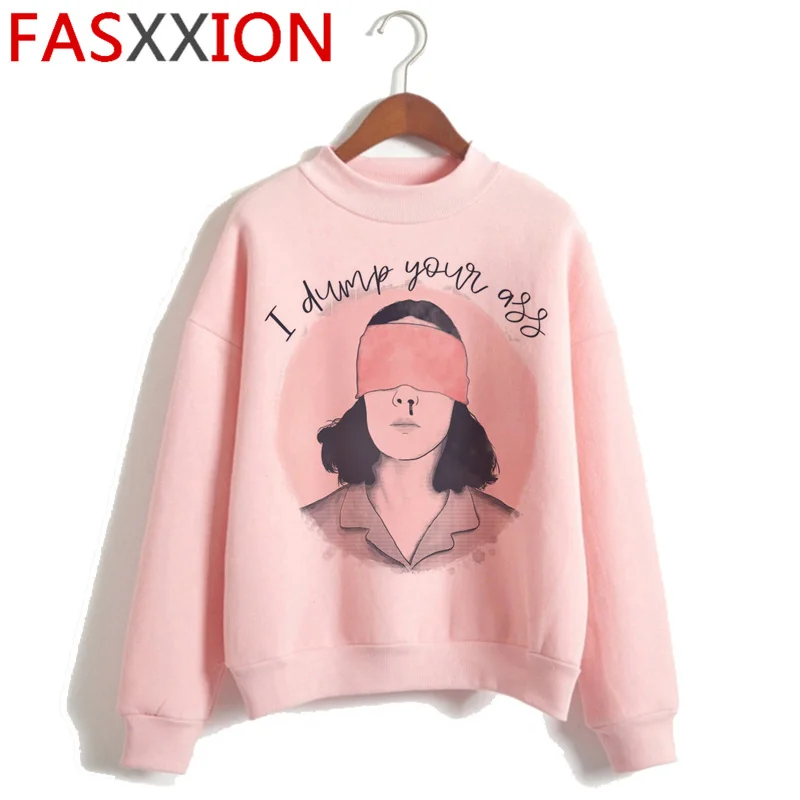 Странные Вещи Eleven Harajuku Забавный мультфильм Толстовка для женщин вверх дном Ullang толстовки друзья не лгут Графический Hoody женский - Цвет: H4355