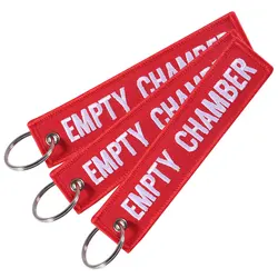 Red Embroidery Crew Key Chain Chamber Keychain for Aviation Gift Promotion Christmas Gifts Keychains Luggage Tag