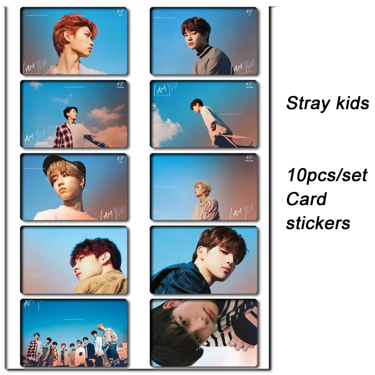 10 шт./компл. Stray kids KPOP фото карты наклейки альбом липкий adshesive kpop страй дети lomo карты фотостудии стикеры SKD00709