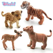 

Lion Tiger Leopard Fox Rabbit Squirrel Deer Warthog Animal Model Action Figure Diy Cake Decoration Toy Figurine Gift For Kids