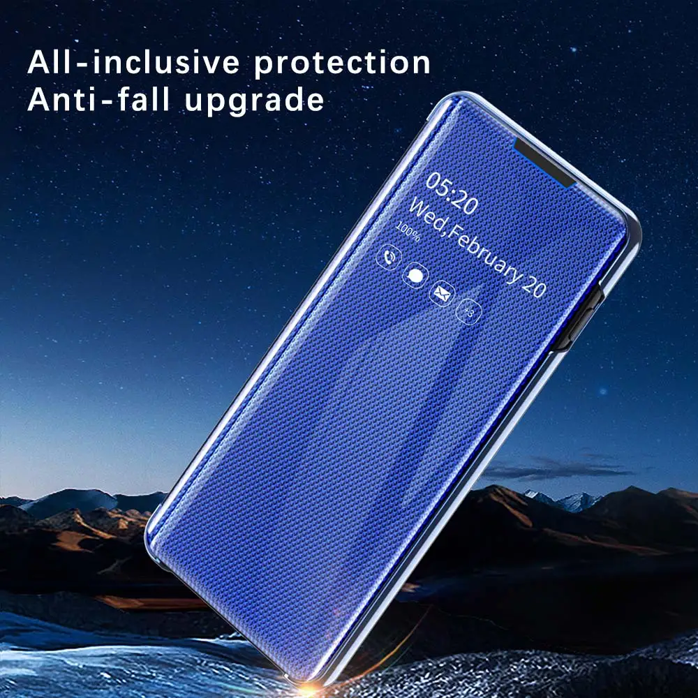 Умный зеркальный флип-чехол для samsung Galaxy S9 S8 Note 9 8 S7 Прозрачный чехол для samsung S7 S6 Edge Plus Note 9 S9 S8 A50 чехол