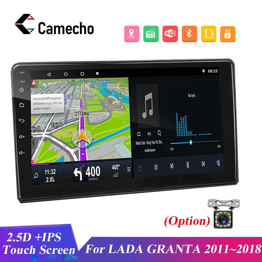 Camecho автомобильное радио 2 Din Android 9 1 GPS WiFi навигация автомобильный мультимедийный