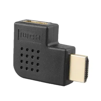 

Small Size HD 1080P Right Angle 90 Degree HDMI Adapter Female to Male Flat Converter Plug Left Turn Adapter Converter