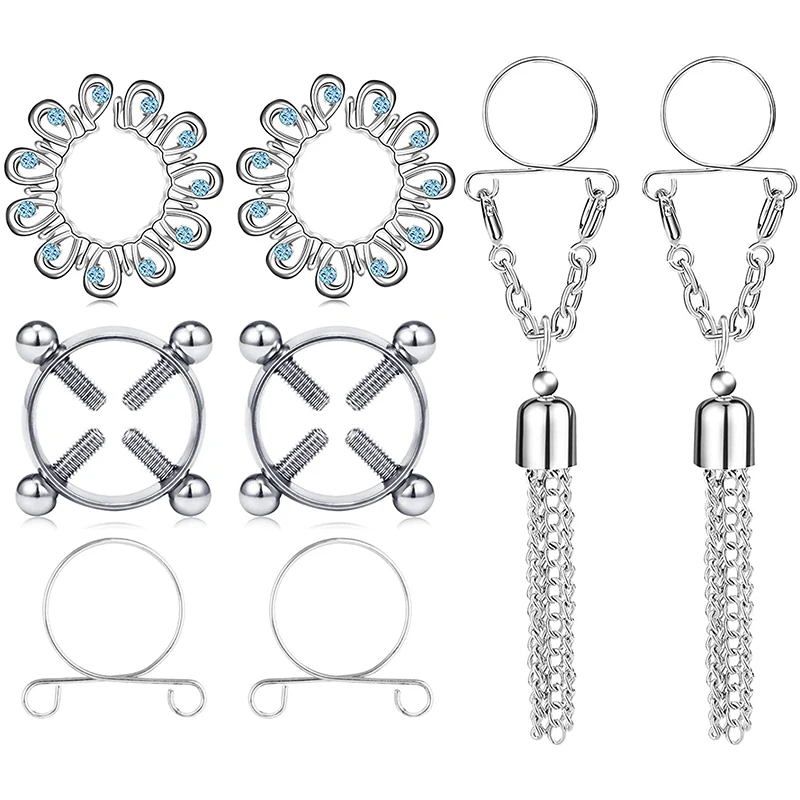 Fake Nipple Ring Nonpiercing Nipple Rings Clip On Nipplerings