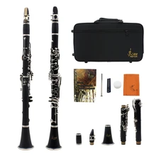 SLADE ABS 17 ключ кларнет bB плоский сопрано бинокулярный кларнет с чистящей тканью перчатки отвертка Рид Чехол Woodwind Instrumen