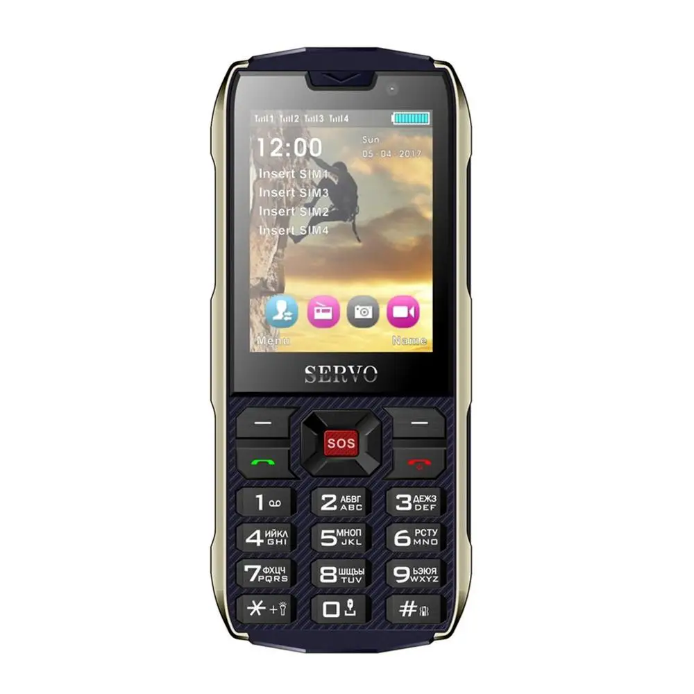 

H8 Waterproof Elder Man CellPhone FM Radio Dual SIM GSM Long Standby Big box Speaker CellPhone