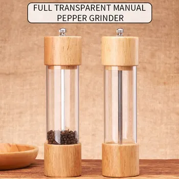 

Stainless Steel Manual Salt Pepper Mill Grinder Portable Mill Seasoning Muller Kitchen Tools Spice Sauce Grinder Pepper Mill