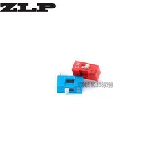 10 pçs de alta qualidade dip switch 1 bit way 2.54mm slide tipo interruptor 1 posição