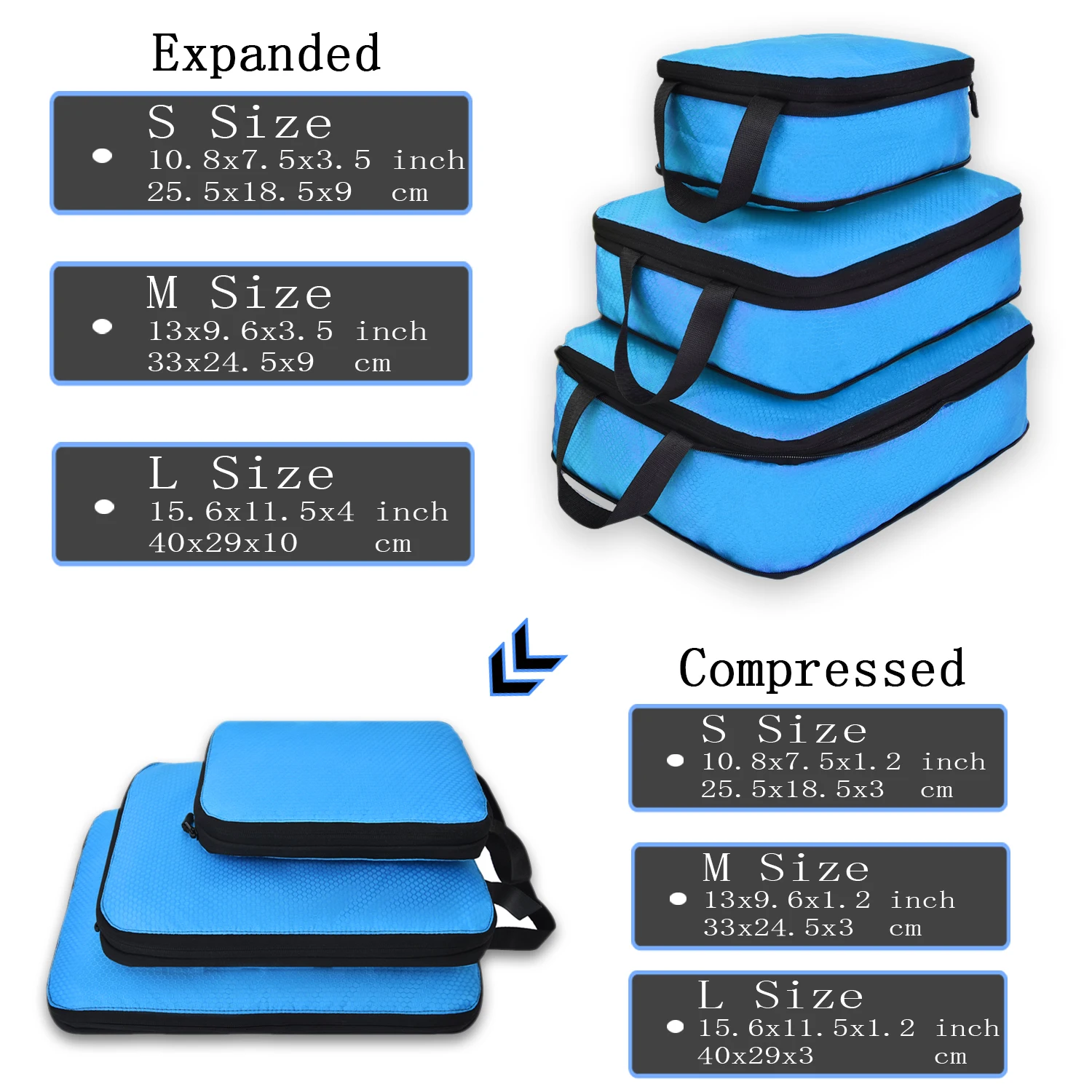 Soperwillton набор компрессионных упаковочных кубиков для путешествий 3 размера 3 6 штук органайзер для упаковки багажа для путешествий Аксессуары#9004