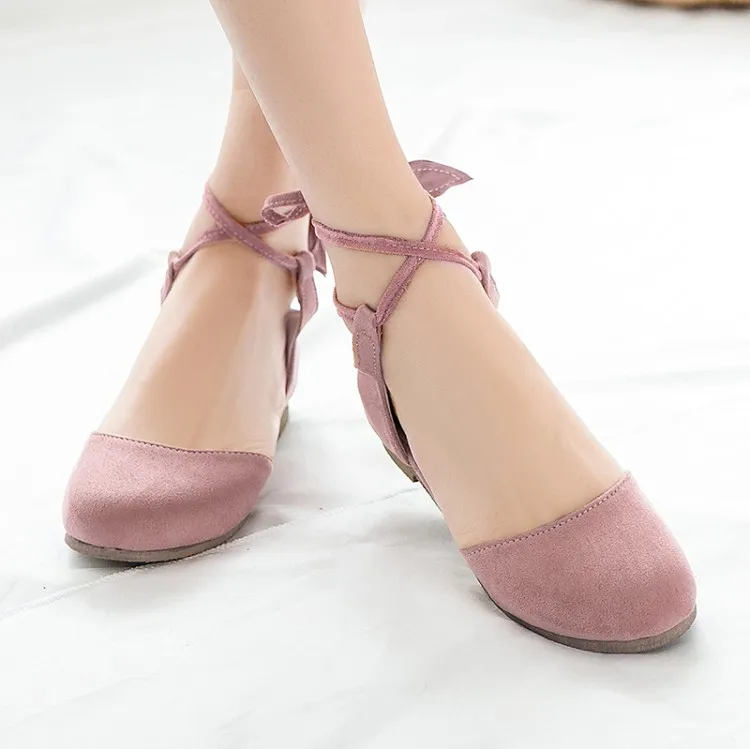 

Big Size 9 10 11 12 ladies high heels women shoes woman pumps Round-headed ankle strap-on single shoe