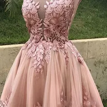 Выпускное Платье Воротник Sheer Jewel с кружевной аппликацией, без рукавов Illusion пуговицы сзади Тюль индивидуальный заказ реальное изображение Бальные платья