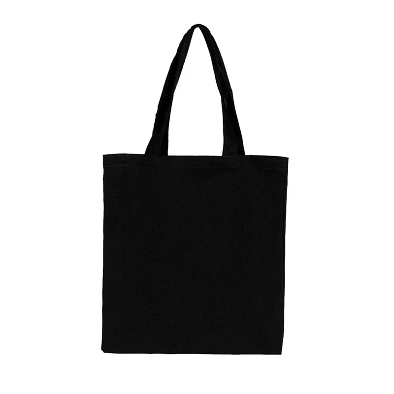 Handbag Reusable Storage Tote Bag Fashion Women Canvas Bags Solid Color Foldable Shopping Bag Girls Shoulder Bags